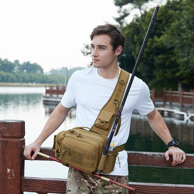 Canne À Pêche Sac À Bandoulière Unique Sac De Transport De Canne À Pêche En Tissu Oxford 600D Canne À Pêche Sac À Bandoulière Unique Sac De Transport De Canne À Pêche En Tissu Oxford 600D
