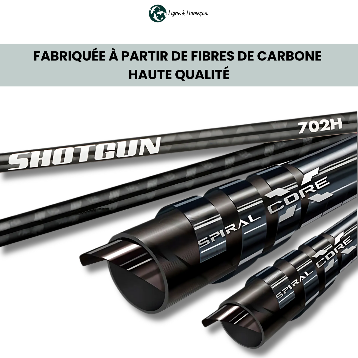 Canne à Pêche en Carbone Ultra-Légère (+ Ebook OFFERT)
