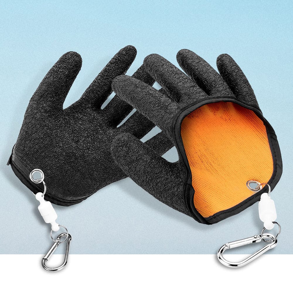Gants De Pêche Résistants Aux Morsures - Lot De 2, Fermeture Magnétique - Imperméables, Pour Brochet, Poisson-chat, Sandre Gants Imperméables Manipulation Poisson Gants De Pêche Résistants Aux Morsures - Lot De 2, Fermeture Magnétique - Imperméables, Pour Brochet, Poisson-chat, Sandre Gants Imperméables Manipulation Poisson